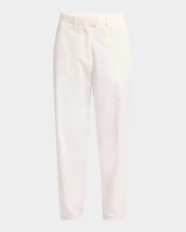 Neriah Cotton-Cashmere Straight-Leg Pants